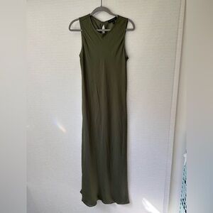 Banana Republic Olive Green sleeveless maxi dress